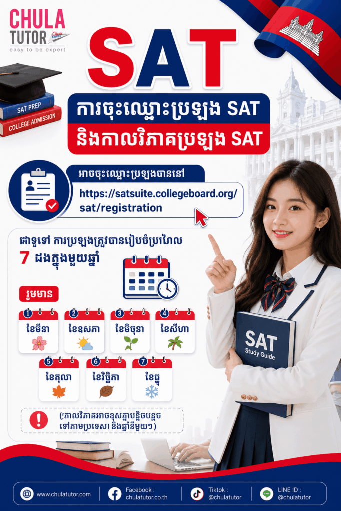 ការចុះឈ្មោះប្រឡង SAT និងកាលវិភាគប្រឡង SAT