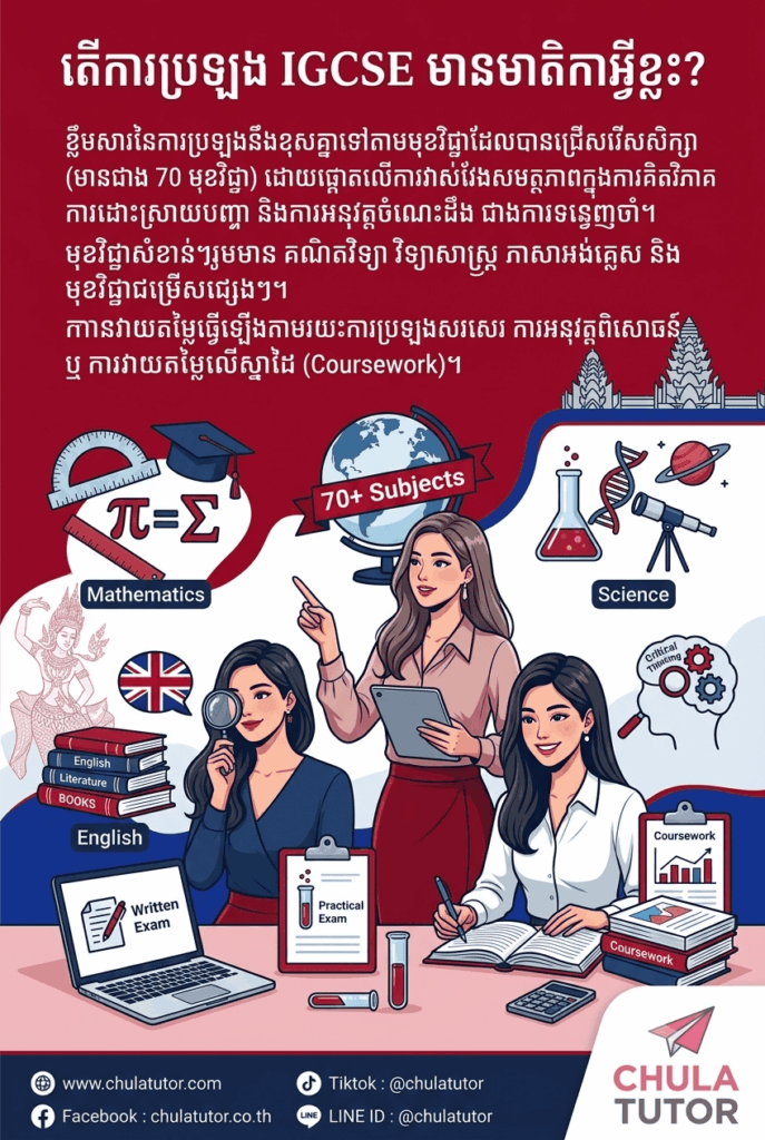 តើការប្រឡង IGCSE មានមាតិកាអ្វីខ្លះ?